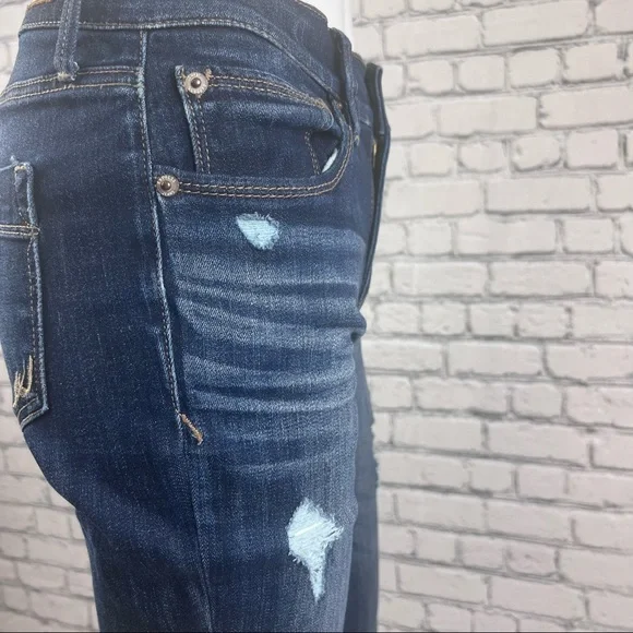 Express Distressed Mid-Rise Jeans - Picture 5 of 8